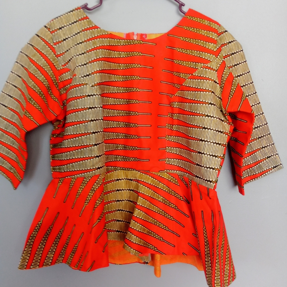 Ankara African Ladies top